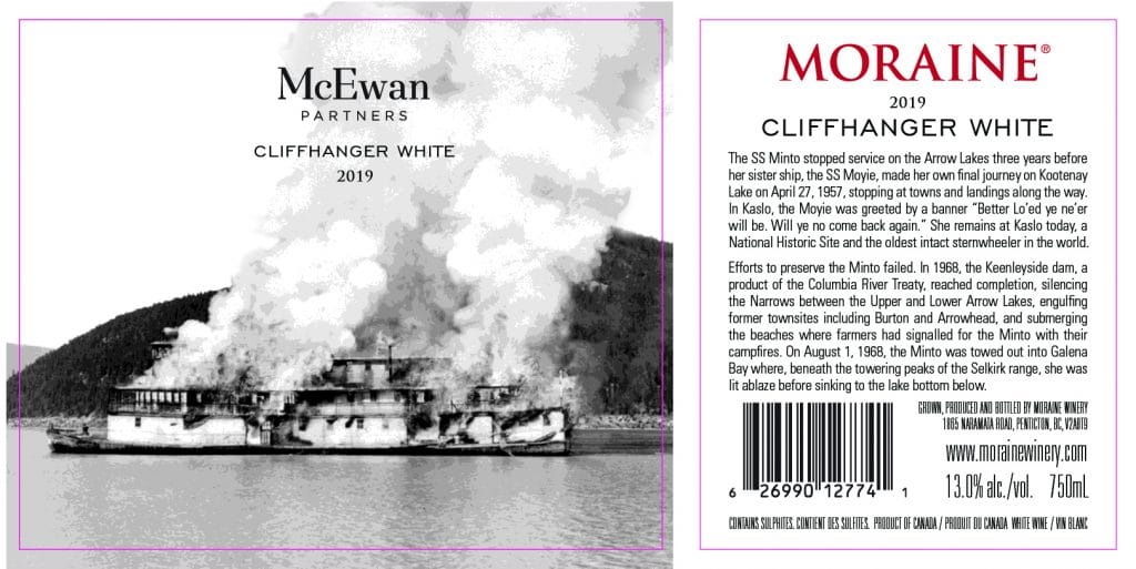 Moraine Winery Cliffhanger